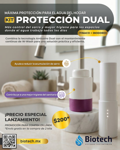 Kit Antisarro Dual y Desinfectante para Tinaco e Inodoro | Máxima Protección | Biotech